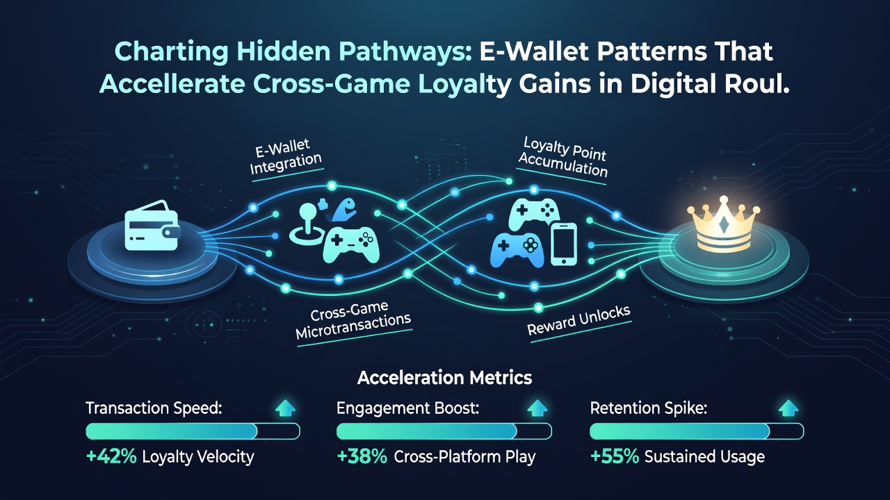 Analytics dashboard displaying loyalty tier progressions linked to e-wallet activity across multiple game types