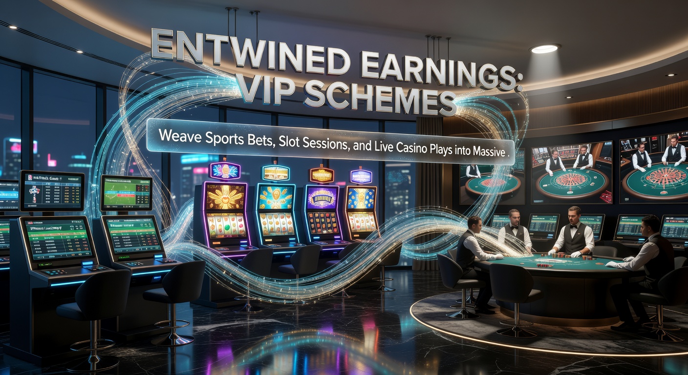 Sleek infographic showing a VIP loyalty pyramid with sports betting, slots, and live casino icons at the base merging upward into layers of cashback, free bets, exclusive access, and luxury perks at the peak