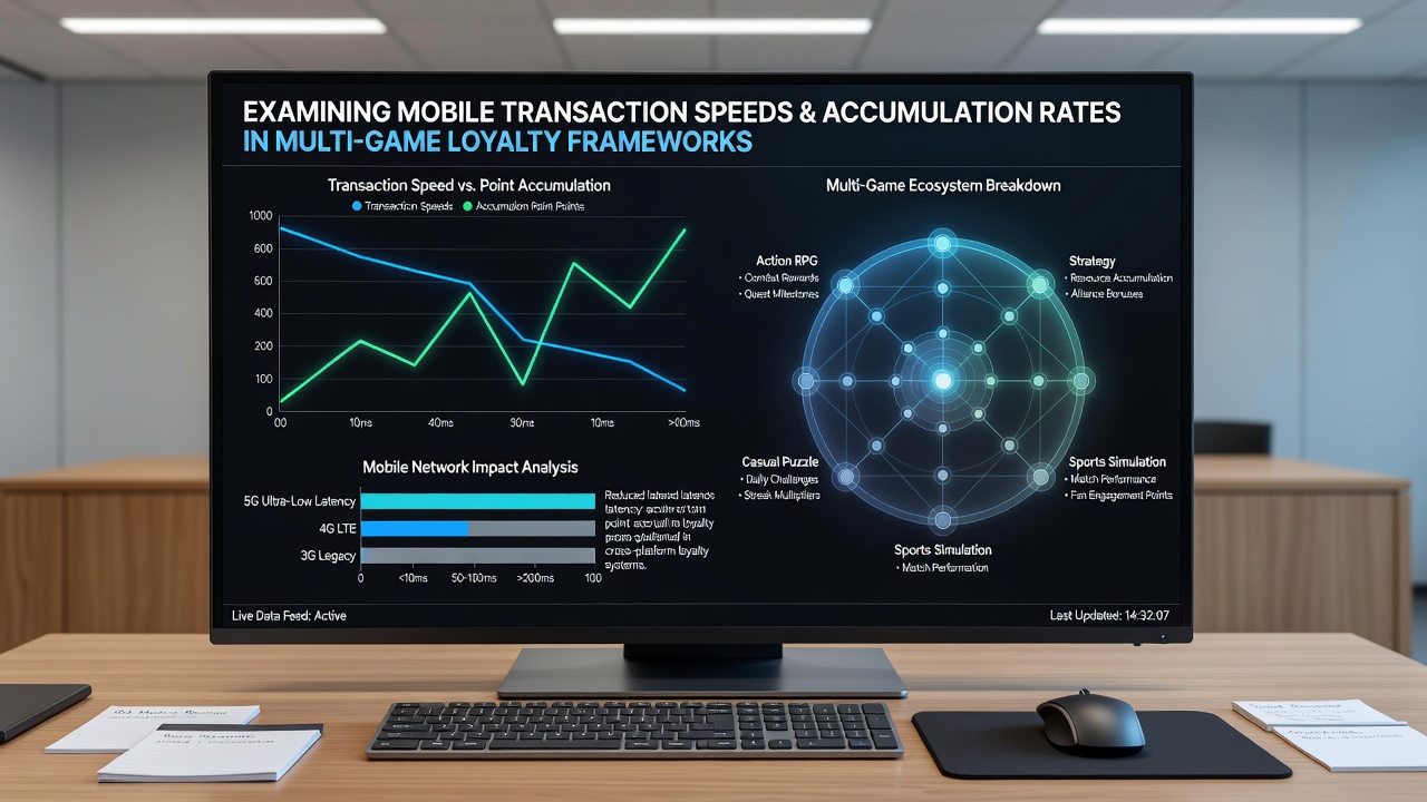 Analytics dashboard showing loyalty point accumulation curves across different transaction speed categories