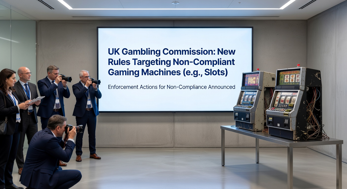 Close-up of a slot machine interface in a UK venue, symbolizing the push for compliance and consumer safety